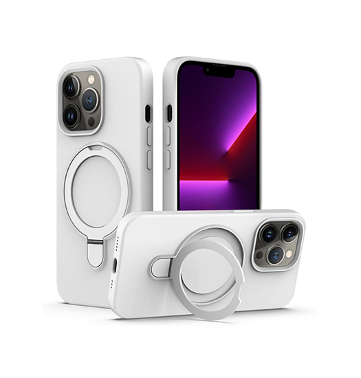Iphone 13 Pro Delx Trade Silikone Cover Magsafe Ring Hvid