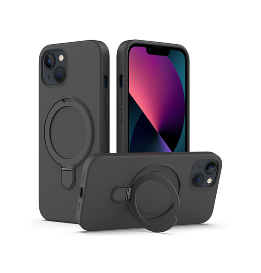 Iphone 13 Delx Trade  Silikone Cover    Magsafe Ring  Sort