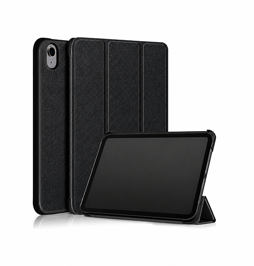Ipad Mini      2021 2024    Design Trade  Smart Trifold   Læder Cover Sort