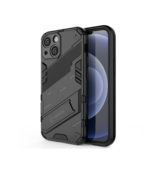 Iphone 13 Mini Eagle Trade  Prz Stødsikkert Cover    Kickstand Sort