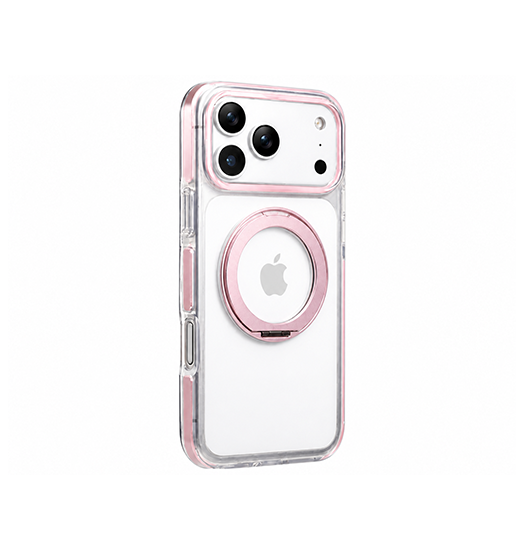 Iphone 17 Pro Magsafe Silikone Cover    Ring Holder Pink