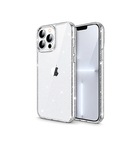 Iphone 11 Pro Max Delx Trade  Glitter Silikone Cover Sølv
