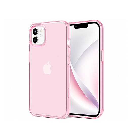 Iphone 12 Ballet Trade  Crystal Silikone Bagside Cover Pink