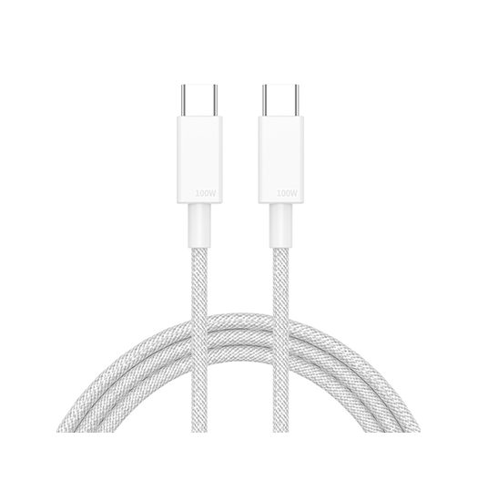 Usb-  Til Usb-    Fast-charge Kabel  Hvid  2m  100w