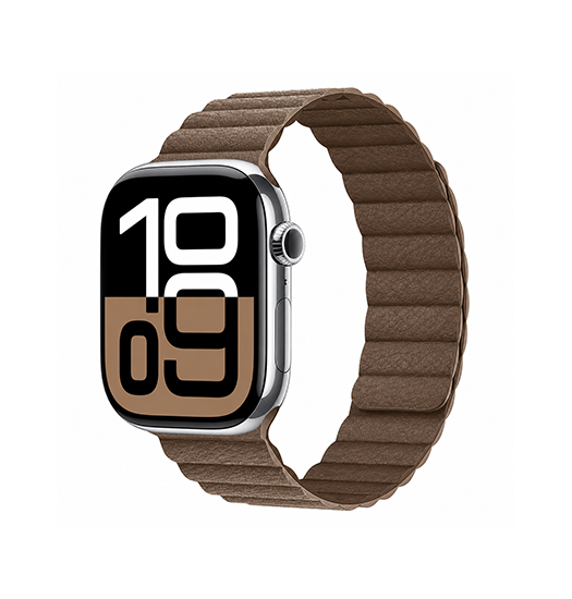 Apple Watch  38 40   41 42mm  Valence Trade  Loop Læder Rem Brun