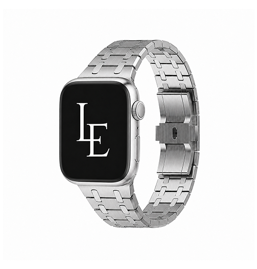 Apple Watch  38 40   41 42mm    Empiri Trade  Nexus Rustfri Stålrem Sølv