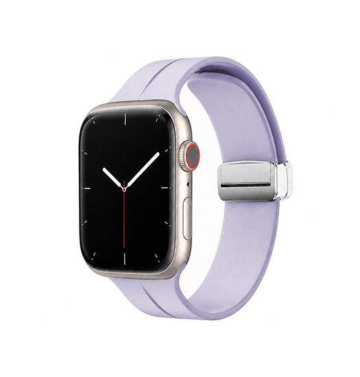 Apple Watch  38 40   41 42mm   -line Trade  Silikone Rem Lavendel