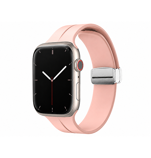Apple Watch  38 40   41 42mm   -line Trade  Silikone Rem Pink