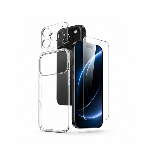 Iphone 17 Pro  - -  Beskyttelsesæt Cover   Beskyttelsesglas