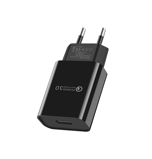 Quick Charger       Hurtig Usb Vægoplader 15w Sort