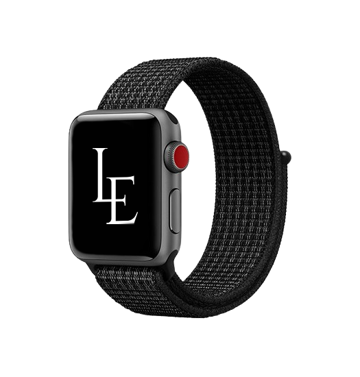 Apple Watch  38-40mm  Realike Nylon Urrem Armbånd Sort
