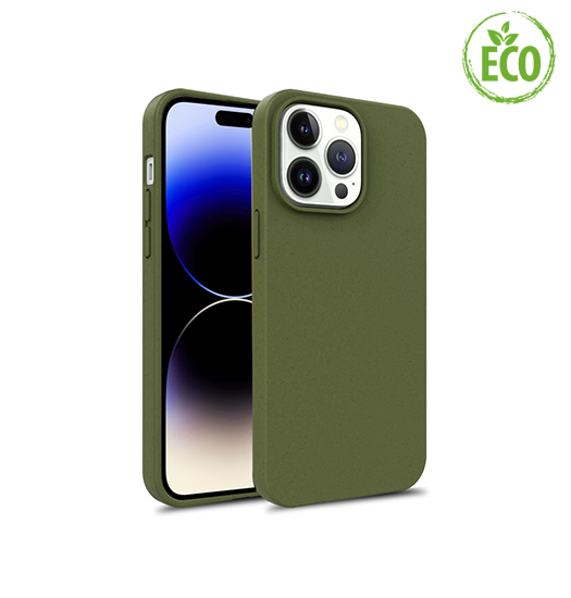 Iphone 14 Pro Max Ecocase Trade  100  Plantebaseret Cover Mørkegrøn