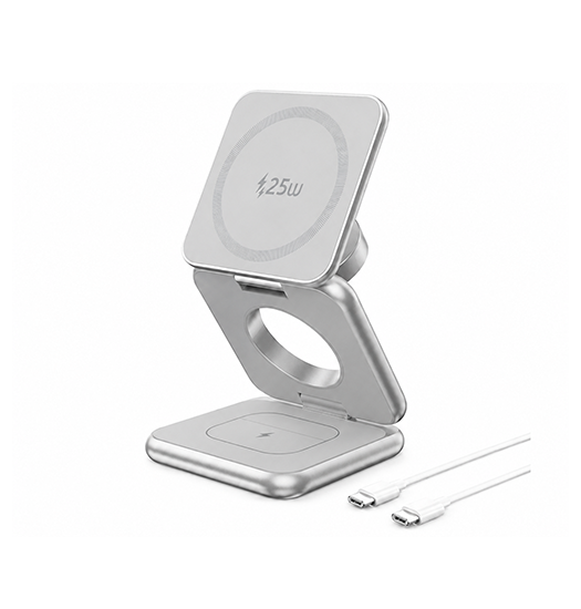 Qi2 25w Premium  - -  Trådløs Oplader  Foldbar   Magsafe-kompatibel