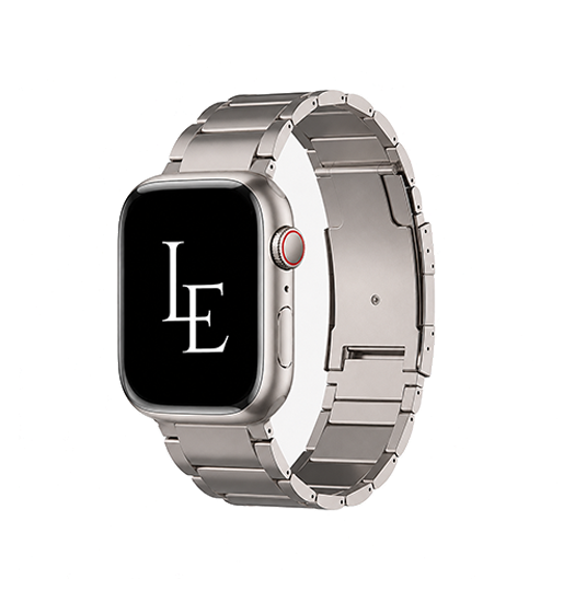 Apple Watch  38 40   41 42mm    Empiri Trade  X37 ægte Titanium Rem Natural
