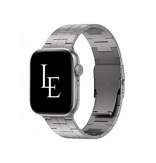 Apple Watch  38 40   41 42mm    Empiri Trade  X35 ægte Titanium Rem Grå
