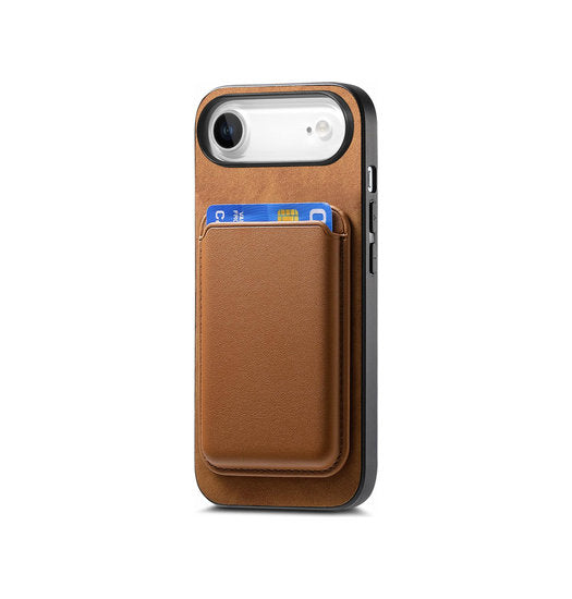 Iphone 17 Air Valora Trade  Magsafe Cover Med Aftagelig Kortholder Retro Brun