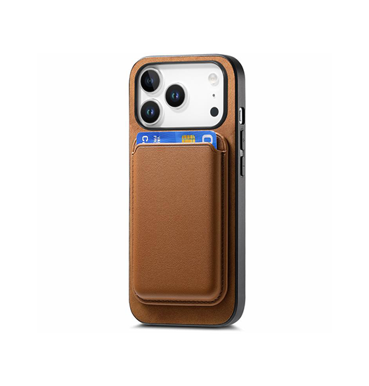 Iphone 17 Pro Valora Trade  Magsafe Cover Med Aftagelig Kortholder Retro Brun