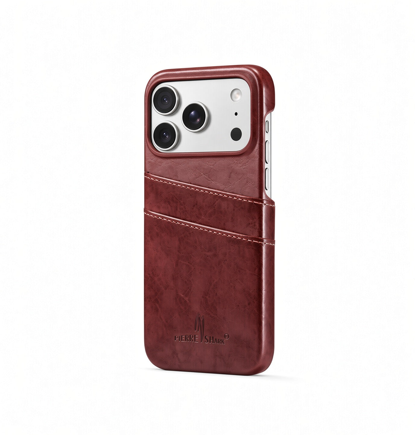 Iphone 17 Pro Max   Design Trade  Læder Cover    Kortholder Brun