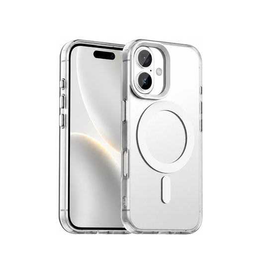 Iphone 17 Delx Trade  Frosted Cover    Magsafe Hvid