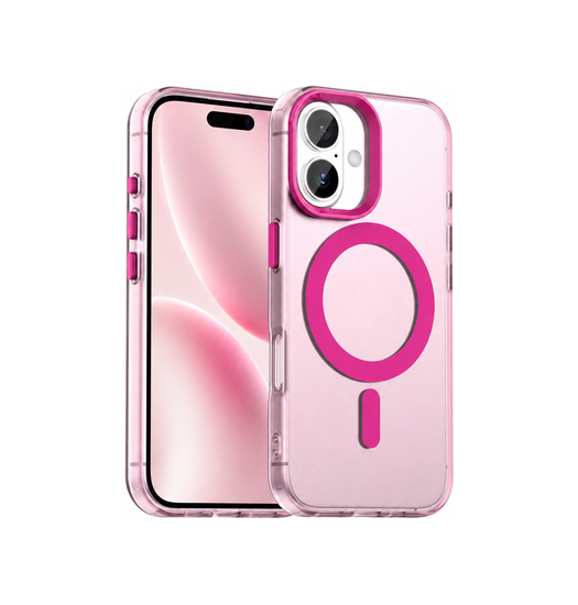 Iphone 17 Delx Trade  Frosted Cover    Magsafe Pink