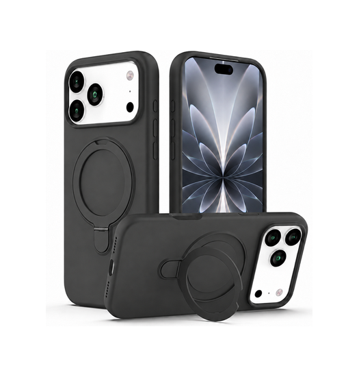 Iphone 17 Pro Max Delx Trade  Silikone Cover    Magsafe Ring  Sort