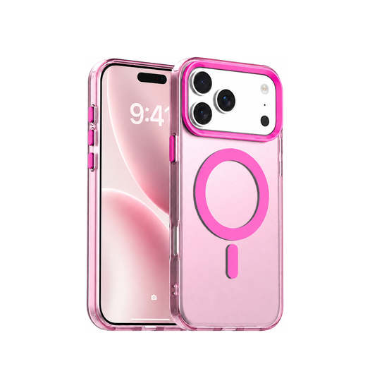 Iphone 17 Pro Delx Trade  Frosted Cover    Magsafe Pink
