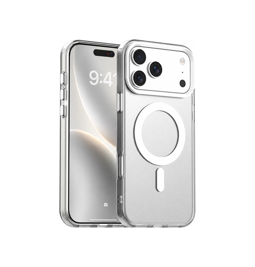 Iphone 17 Pro Max Delx Trade  Frosted Cover    Magsafe Hvid