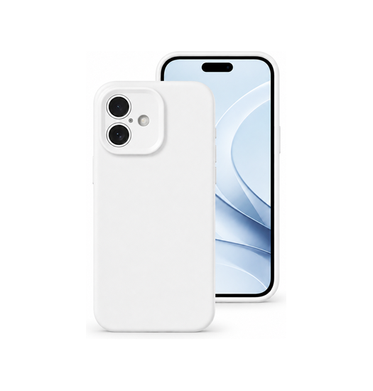 Iphone 16 Plus Deluxe Trade  Jelly Silikone Cover Hvid