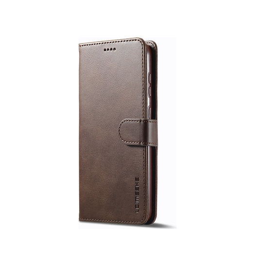Samsung Galaxy S24 Ultra   Imeeke Trade  Læder Cover    Kortholder Brun