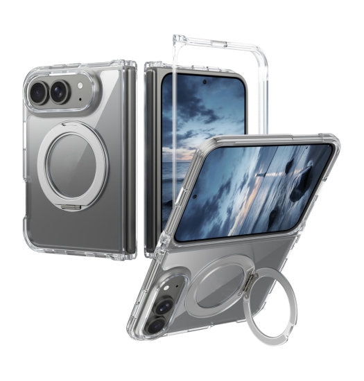 Iphone Duo Delx Trade  Magsafe Stander Cover Gennemsigtig