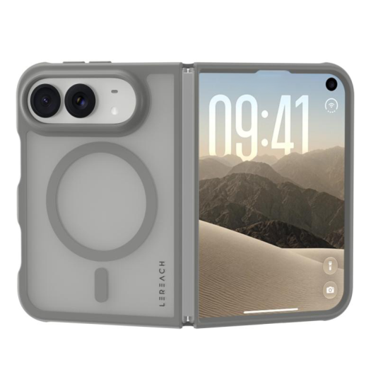 Iphone Duo Lereach Trade  Magsafe Cover Semitransparent Grå