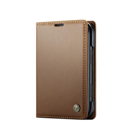 Iphone Duo  Caseme Trade  Neo Læder Cover   Pung Brun