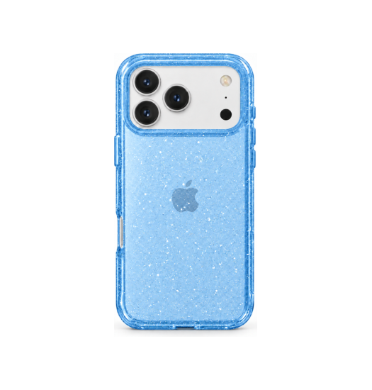Iphone 18 Pro Delx Trade  Glitter Silikone Cover Blå
