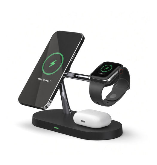 - -  Magsafe Oplader Til Iphone  Watch   Airpods 15w Sort