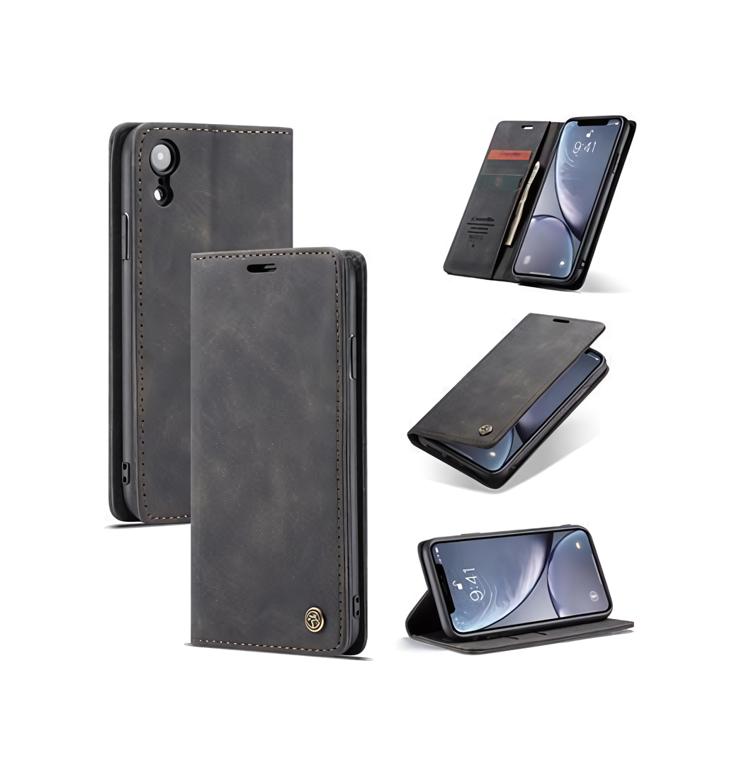 Iphone Caseme Trade Noble Læder Etui Pung Sort