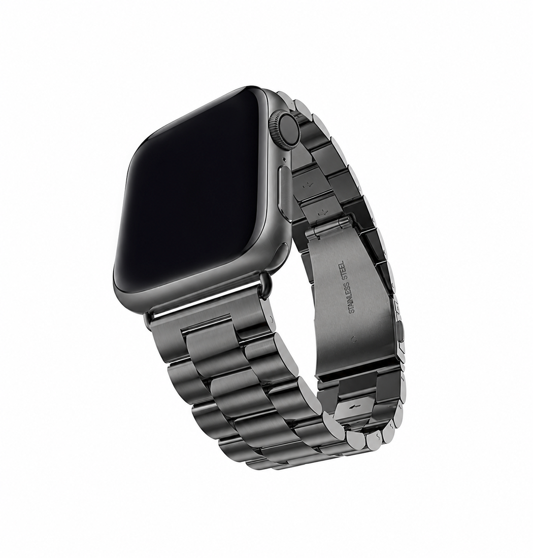 Apple Watch  38 40   41 42mm  Cnc Pro Rustfrit Stål Rem Mørkegrå