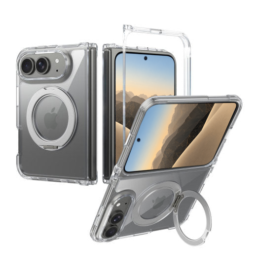 Iphone Duo Delx Trade  Magsafe Stander Cover Gennemsigtig