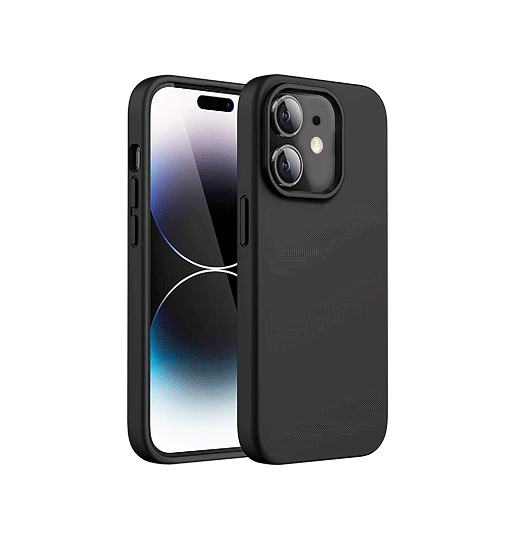 Iphone 12 Deluxe Trade Soft Touch Silikone Cover Sort