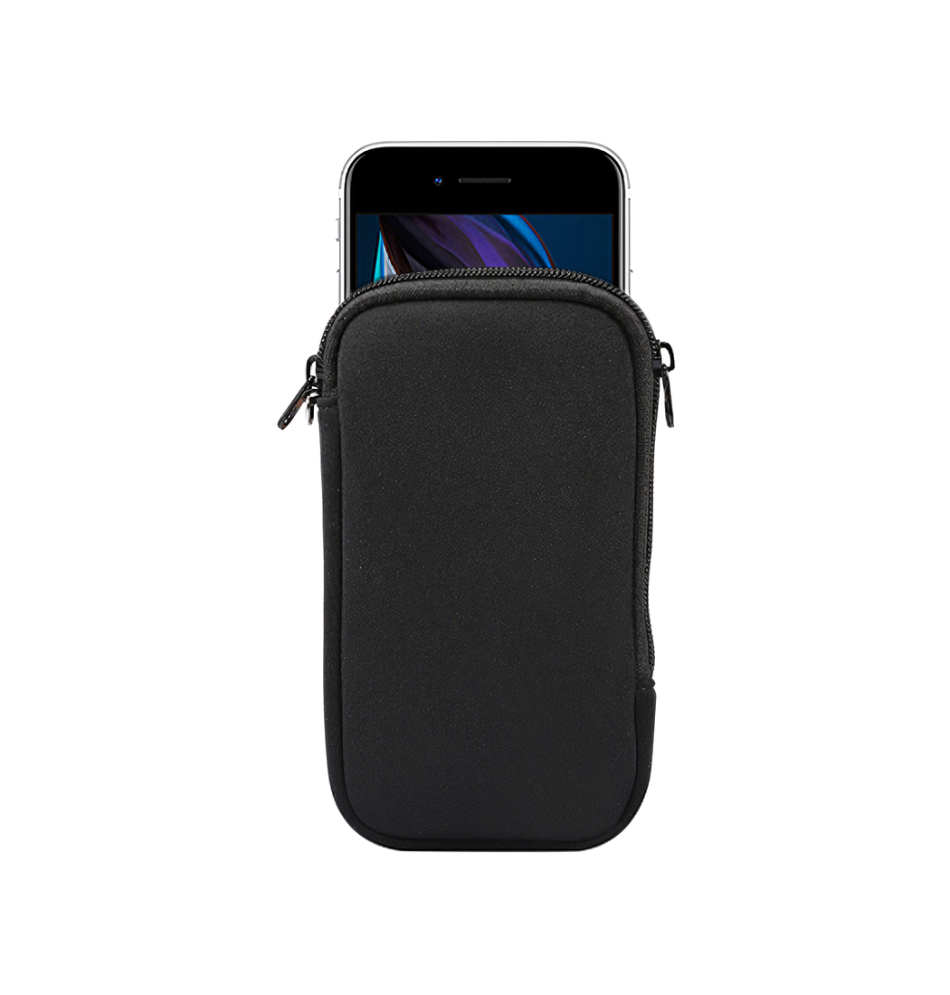 Iphone 6s Simple Nylon Sleeve Etui Lynlås Jet Black