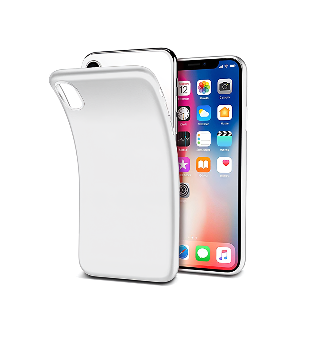 Iphone     Pro  Design Mat Slim Silikone Cover Hvid Gennemsigtig