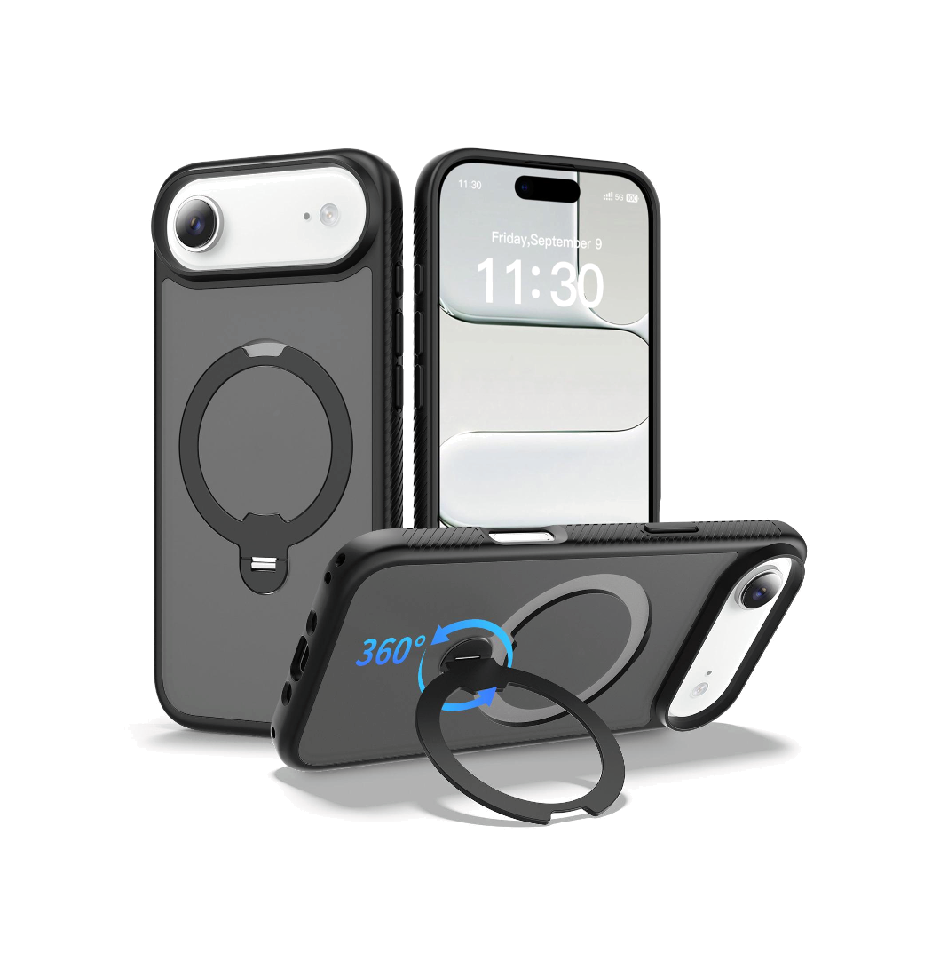 Iphone 17 Air Magsafe-cover Med Stander Sort