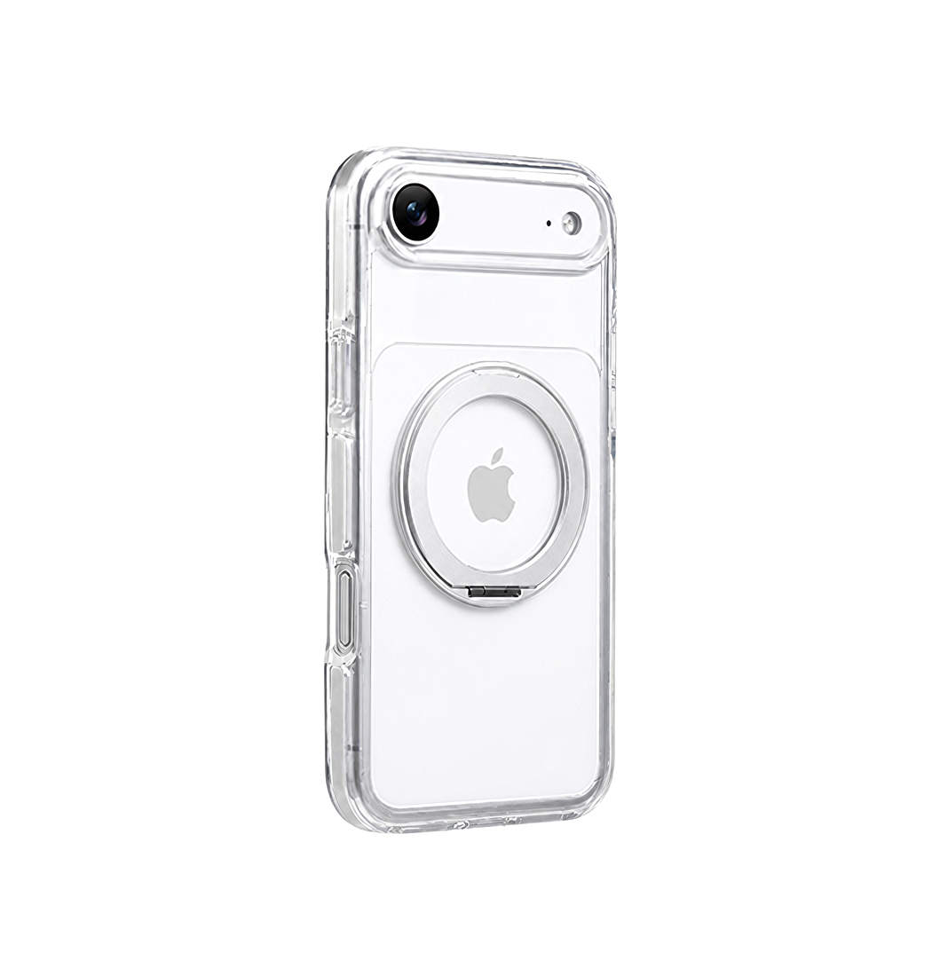 Iphone 17 Air Magsafe Silikone Cover Ring Holder Sølv
