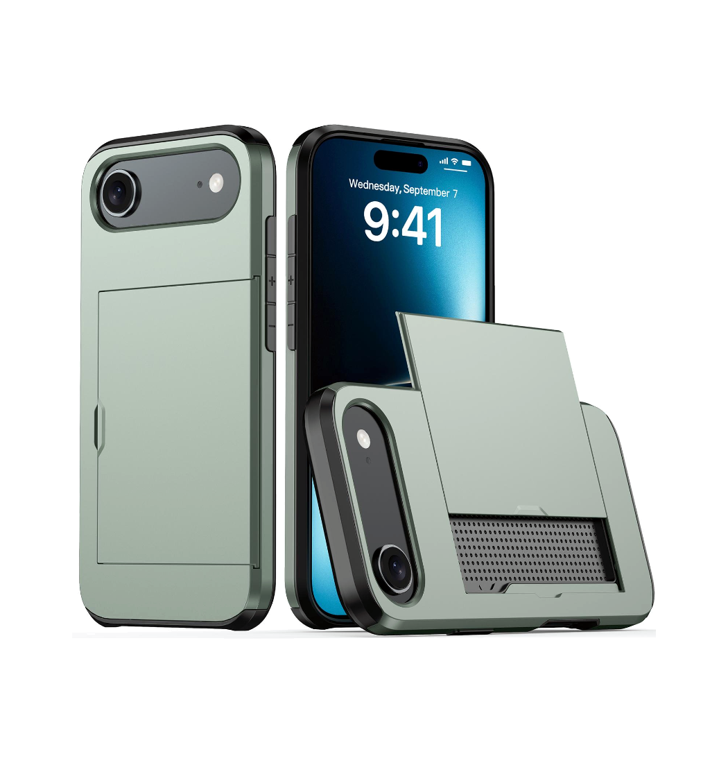 Iphone 17 Air Deluxe Trade Håndværker Cover Kortholder Army