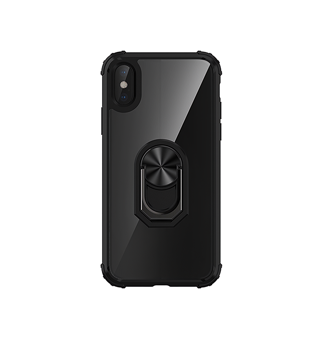 Iphone     Cover    Ring   Magnetisk Kickstand Sort
