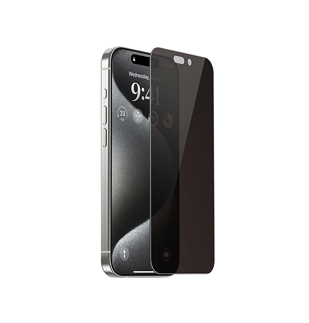 Iphone 15 Nuglas Trade  9h Privacy Beskyttelsesglas  Hærdet Glas