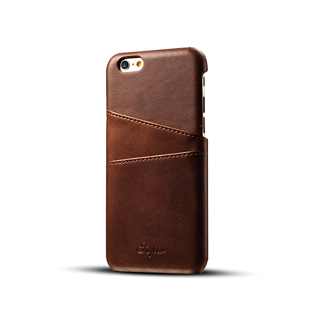 Iphone   6s Plus   Design Trade  Læder Cover    Kortholder Brun