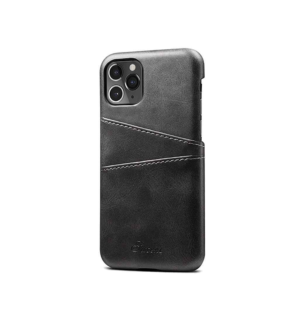 Iphone 11 Pro   Design Trade  Læder Cover    Kortholder Sort