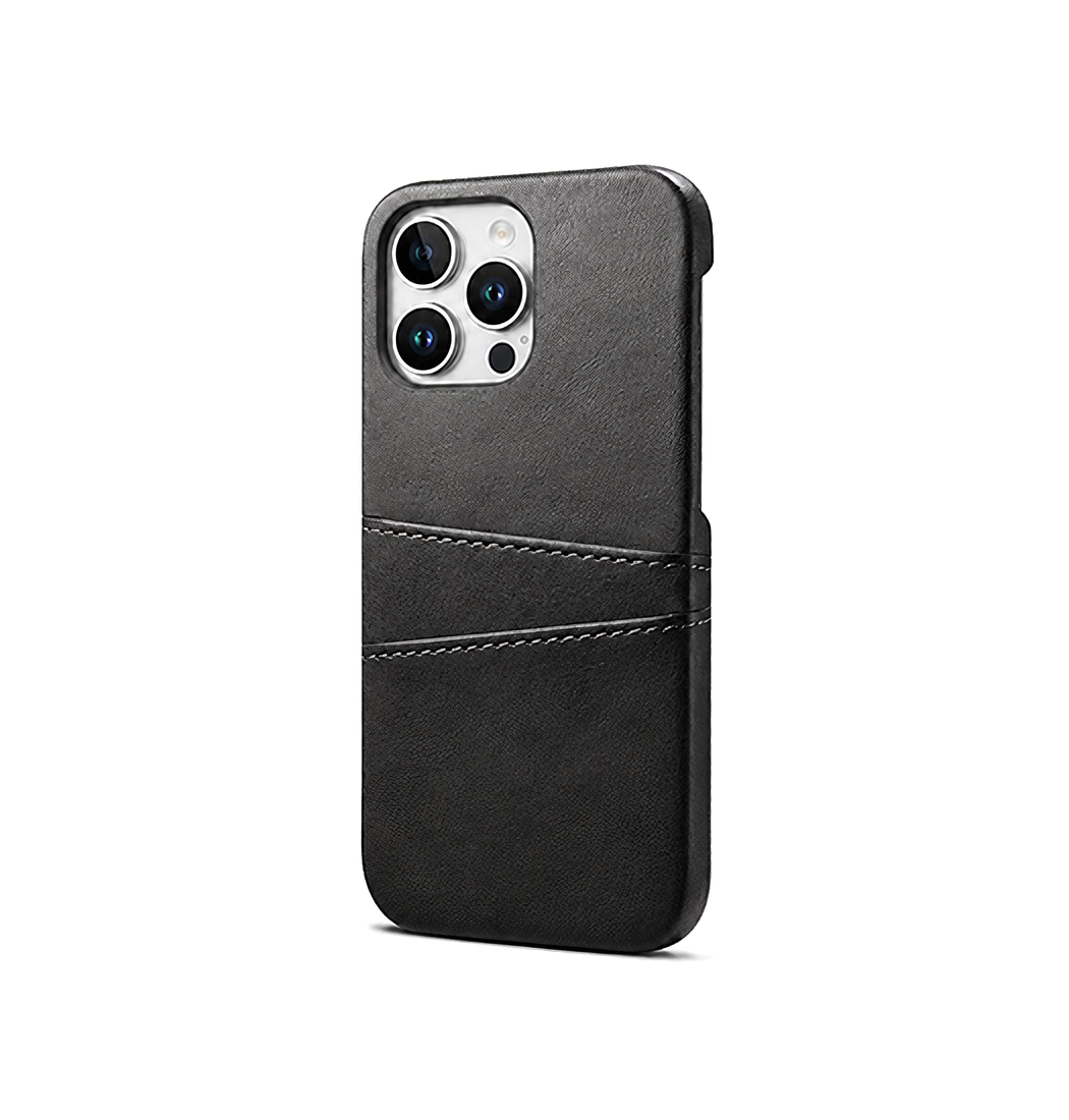 Iphone 12 Pro   Design Trade  Læder Cover    Kortholder Sort