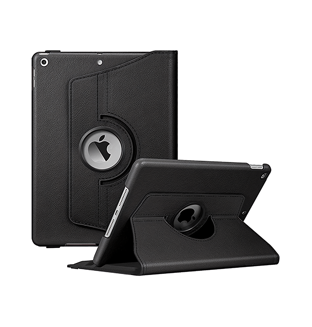 Ipad Air        Quot  2013 Retro Diary Trade  Vintage 360  Onefold Læder Cover Sort