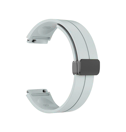 Samsung Galaxy Watch    40mm  Delx Straight-line Silikone Rem Grå